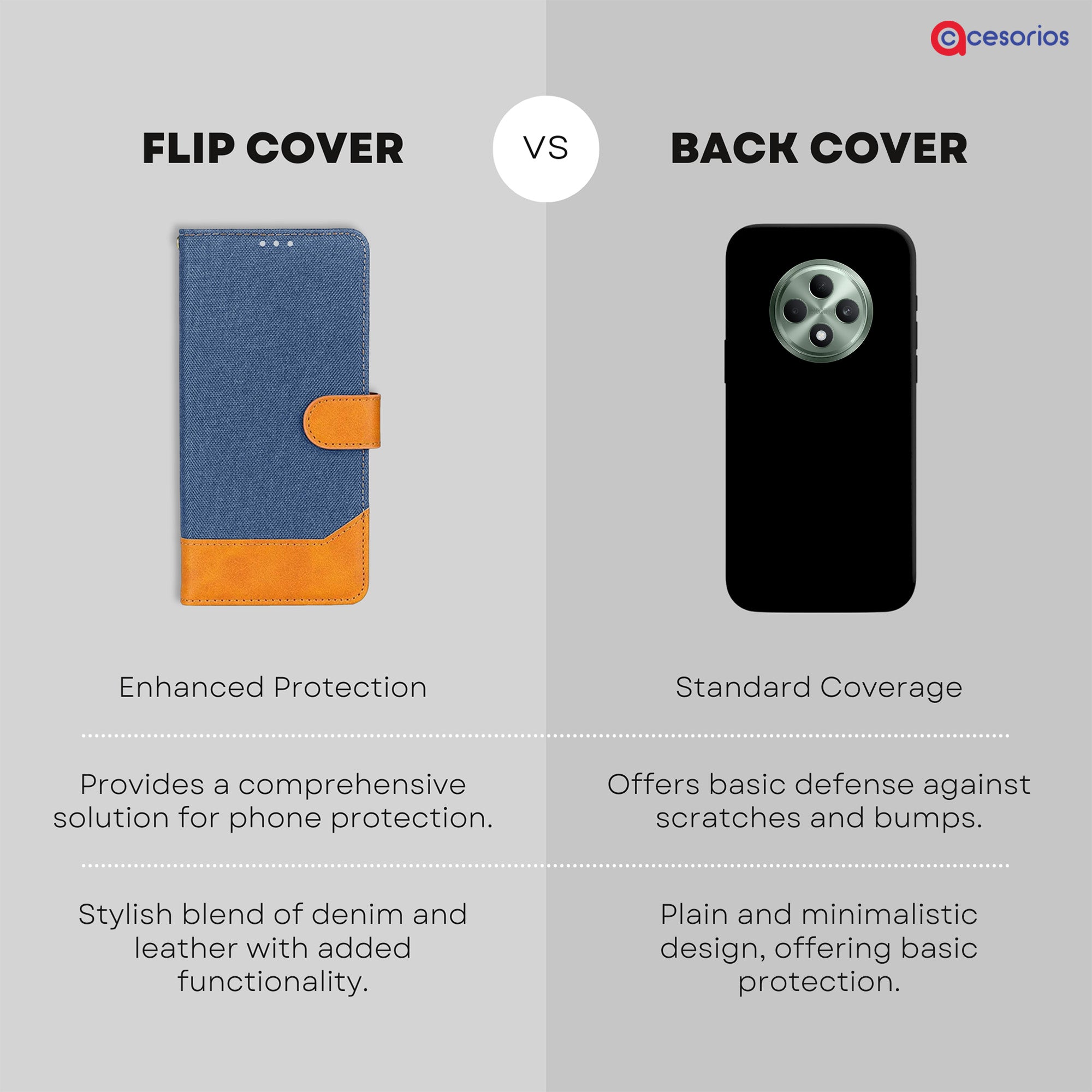 Accesorios Oppo F27 5G denim flip cover – Blue – Image 8 #color_blue