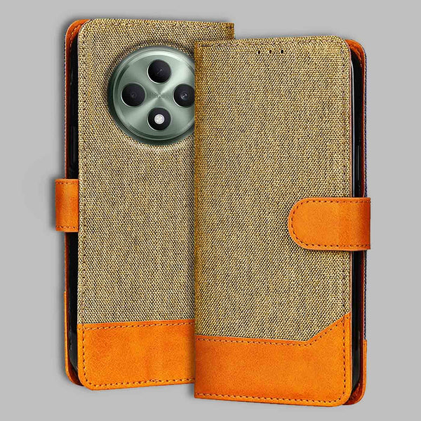 Oppo F27 5G Flip Cover — Denim, Camel Beige after a year of daily use
