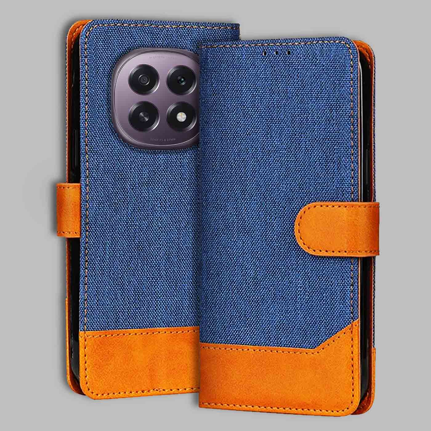 Accesorios Oppo F29 5G denim flip cover – Blue – Image 1 #color_