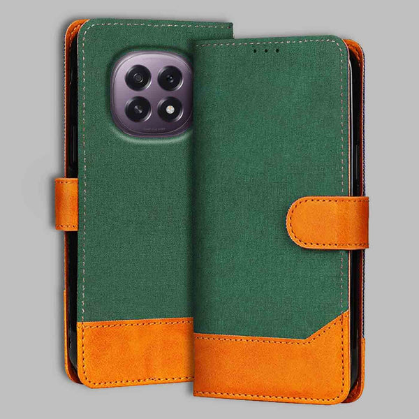Oppo F29 5G Flip Cover — Chambray, Forest Green after a year of daily use
