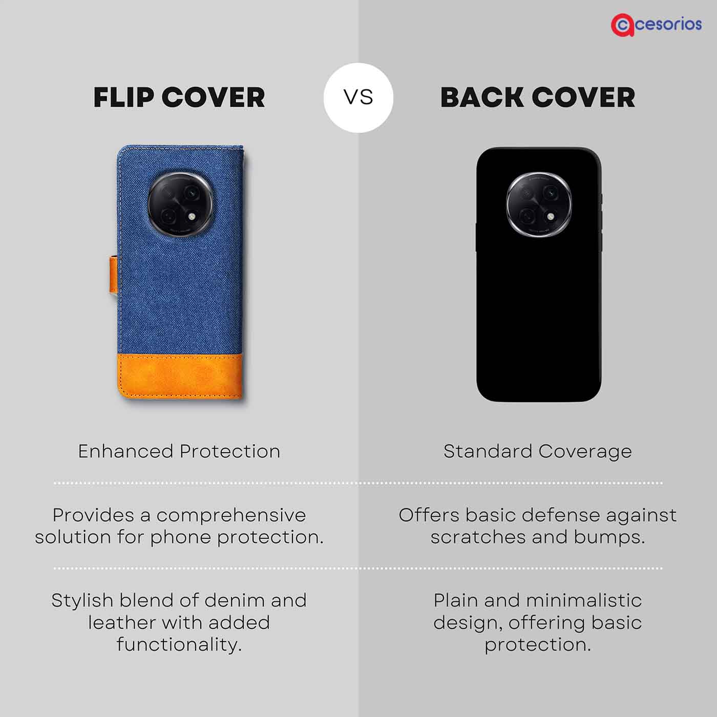 Accesorios Oppo F29 Pro 5G denim flip cover – Blue – Image 8 #color_