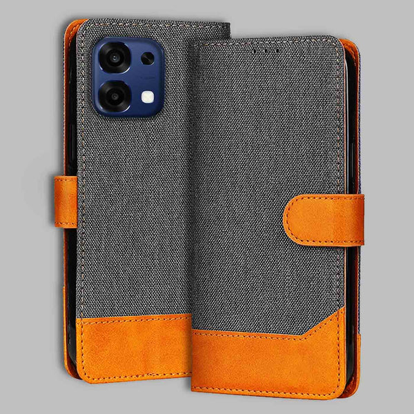 Oppo F31 5G Flip Cover — Denim, Graphite Grey after a year of daily use