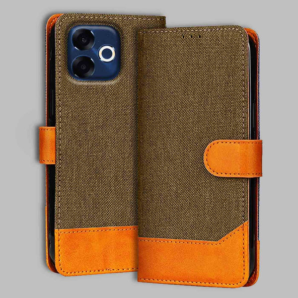 Oppo F33 Pro 5G Flip Cover — Denim, Walnut Brown after a year of daily use