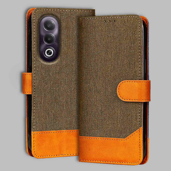 Oppo K12X 5G Flip Cover — Denim, Walnut Brown after a year of daily use