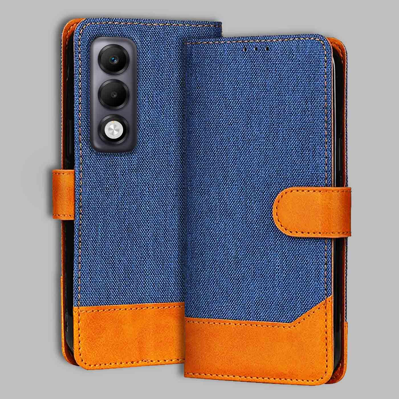 Accesorios Oppo K13X 5G denim flip cover – Blue – Image 1 #color_