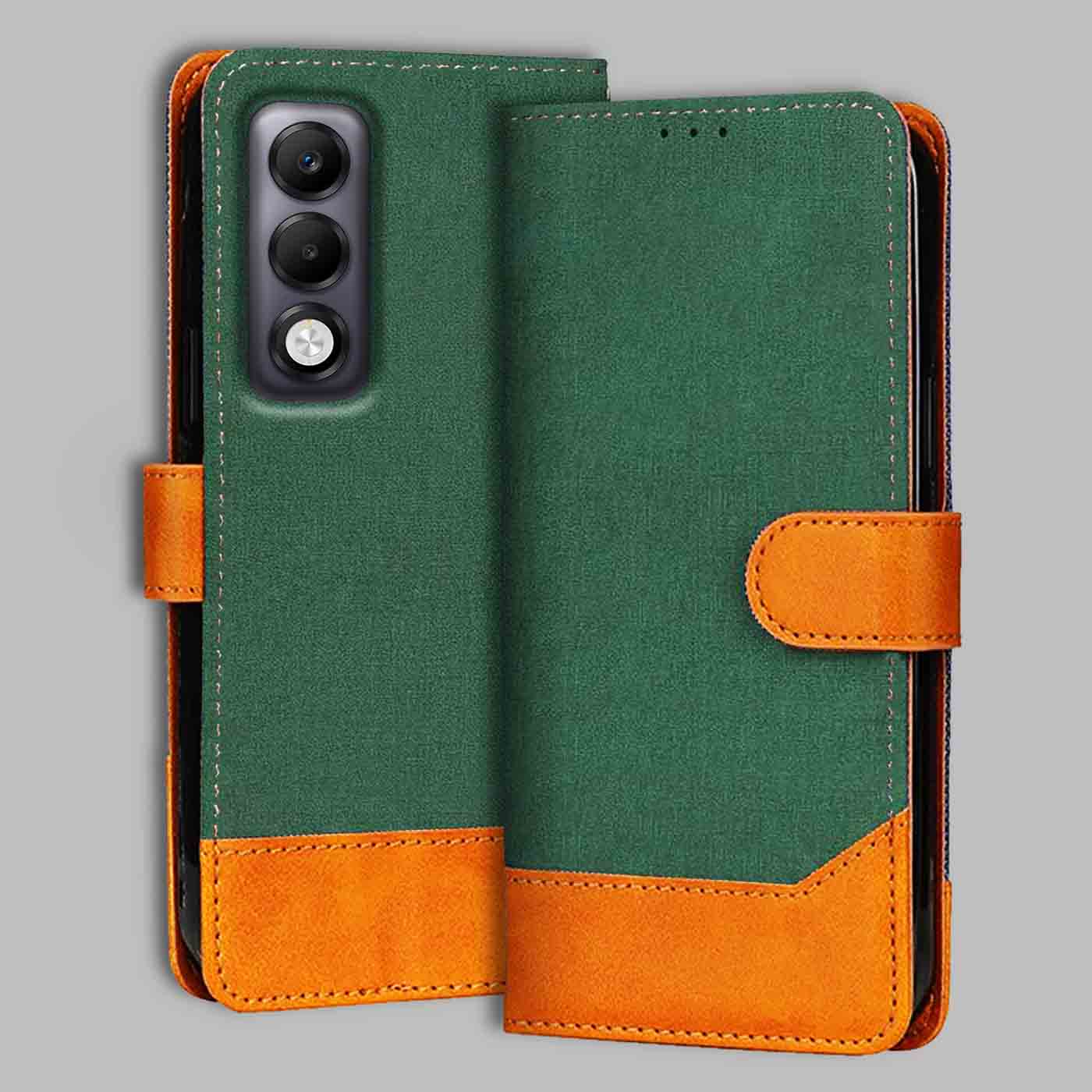 Accesorios Oppo K13X 5G denim flip cover – Green – Image 1 #color_g