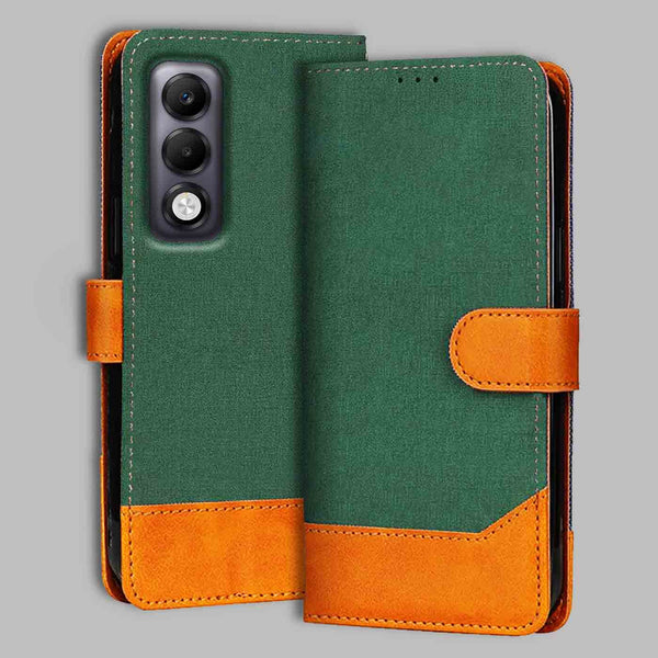 Oppo K13X 5G Flip Cover — Chambray, Forest Green after a year of daily use