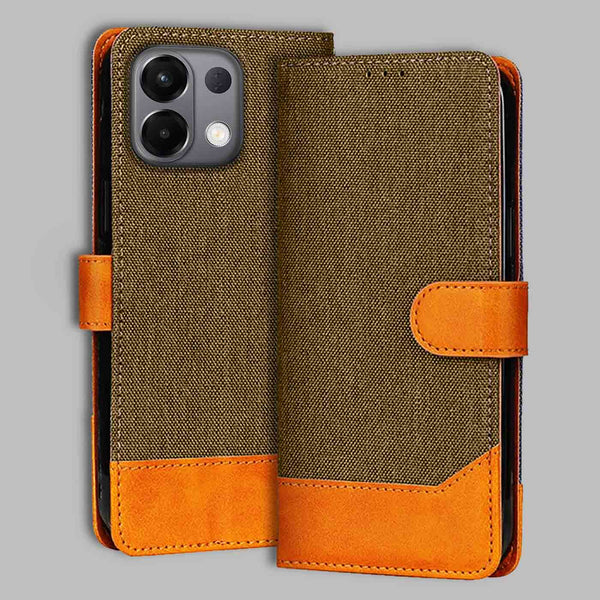 Oppo K13 5G Flip Cover — Denim, Walnut Brown after a year of daily use
