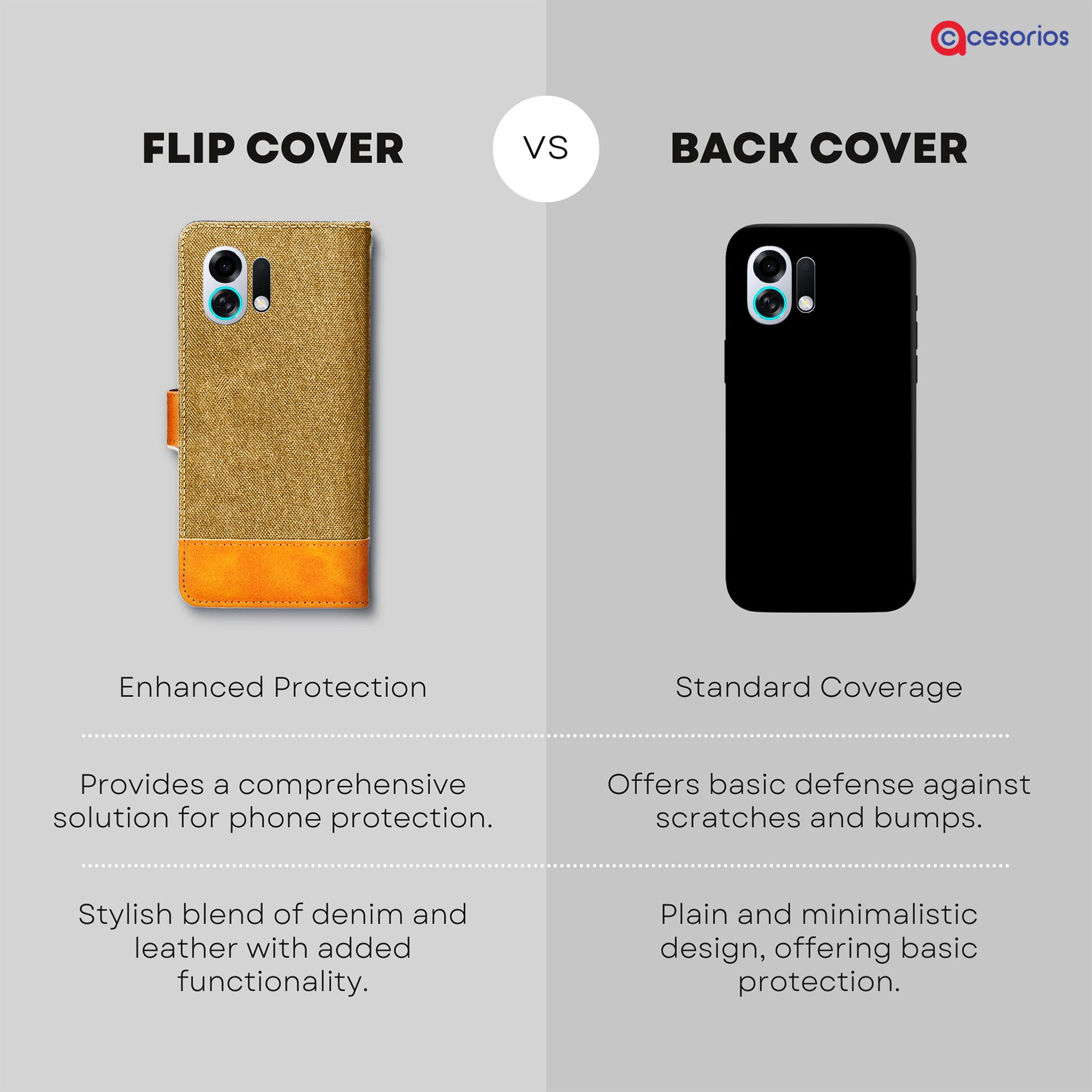 Accesorios Oppo K13 Turbo Pro 5G denim flip cover – Light Brown – Image 8 #color_light brown