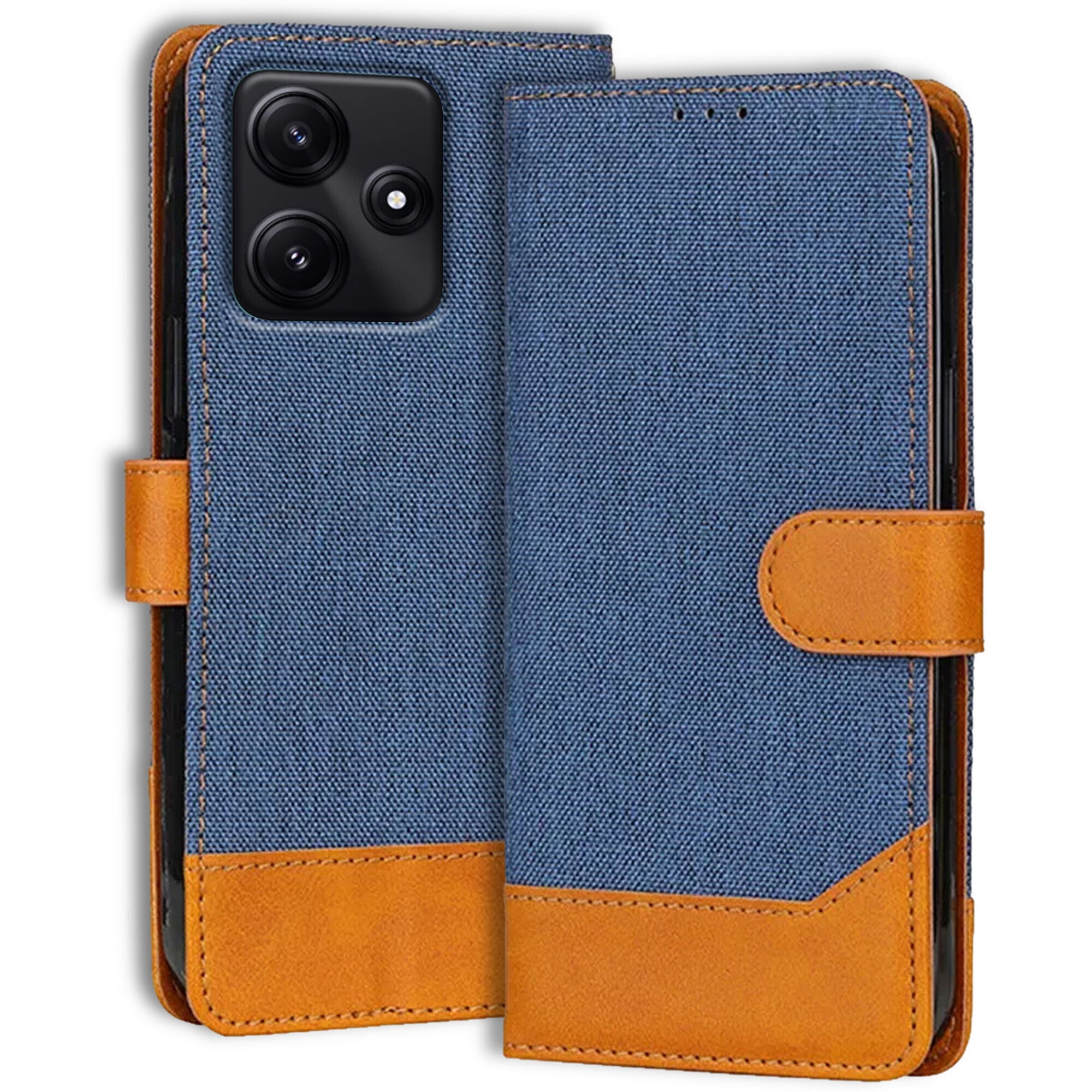 Accesorios Poco M6 Pro denim flip cover – Blue – Image 1 #color_blue