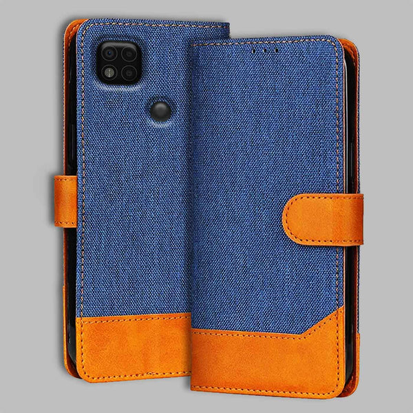 Poco C31 Flip Cover — Denim, Midnight Blue after a year of daily use