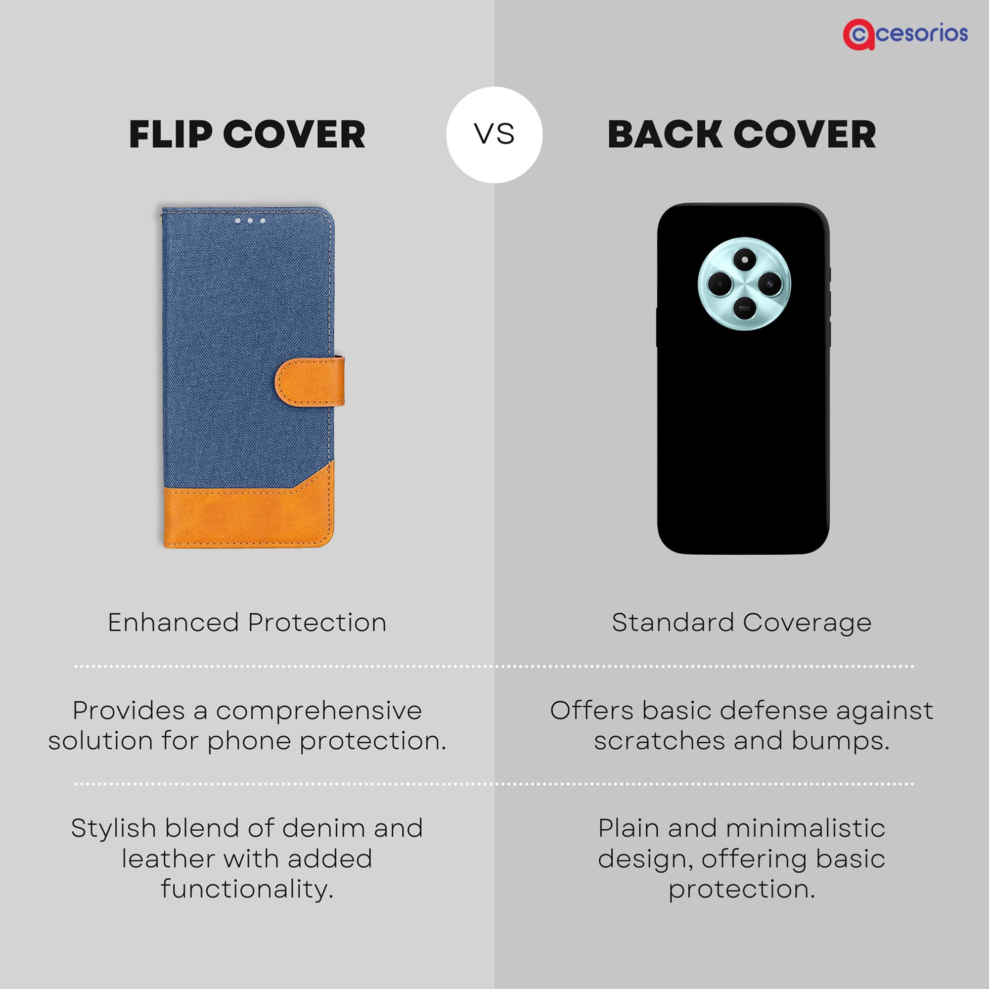 Accesorios Poco C75 5G denim flip cover – Blue – Image 8 #color_blue