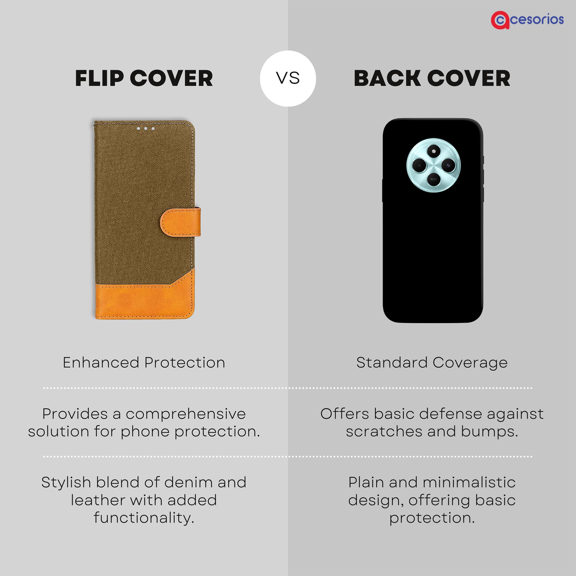 Accesorios Poco C75 5G denim flip cover – Dark Brown – Image 8 #color_dark brown