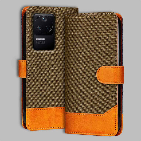 Poco F4 5G Flip Cover — Denim, Walnut Brown after a year of daily use