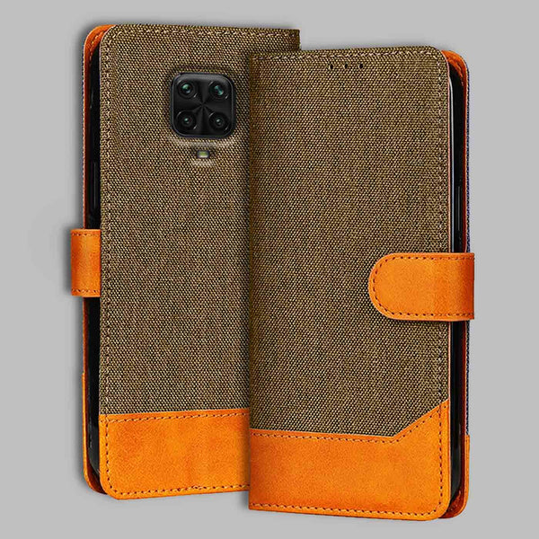 Poco M2 Pro Flip Cover — Denim, Walnut Brown after a year of daily use
