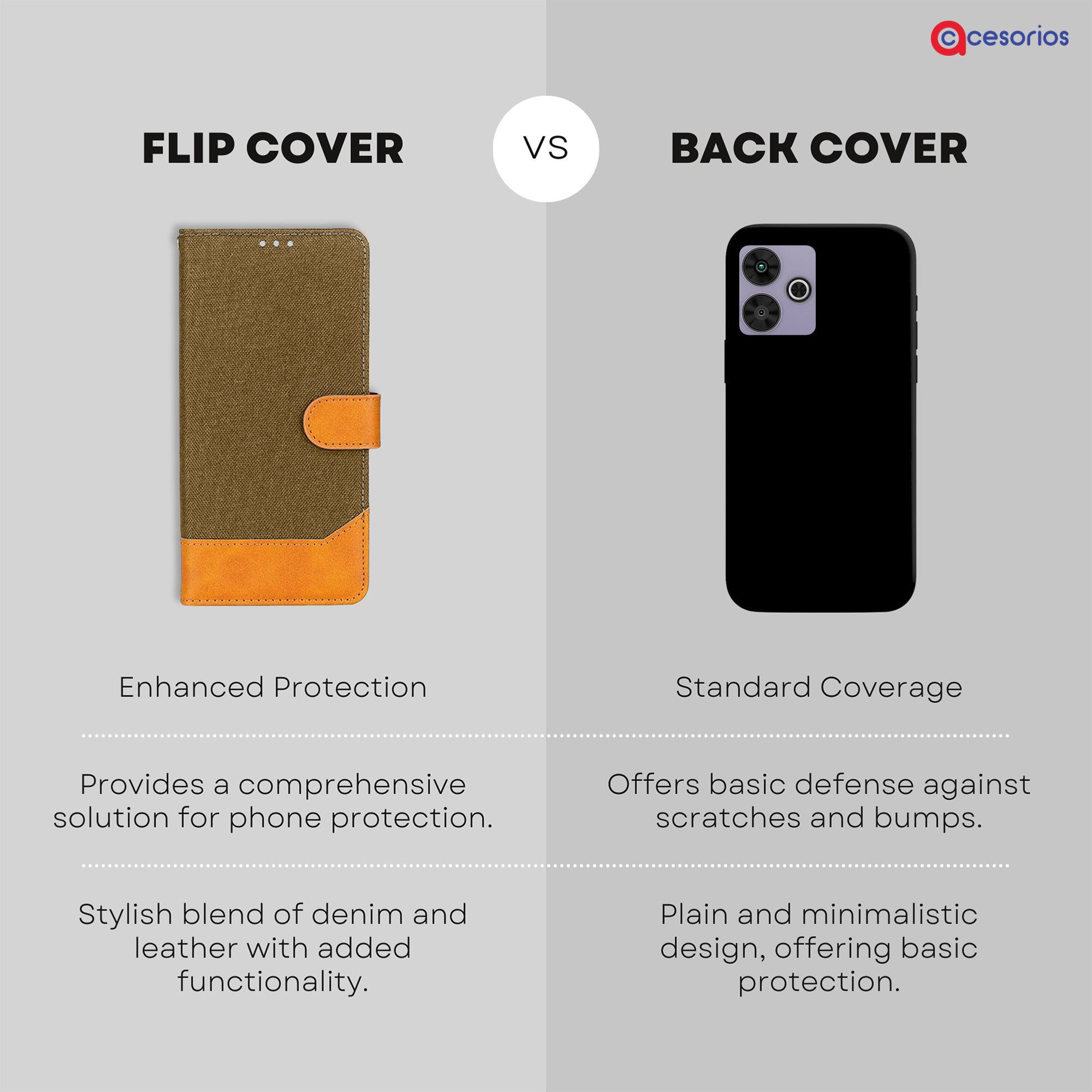 Accesorios Poco M6 Plus 5G denim flip cover – Dark Brown – Image 8 #color_dark brown