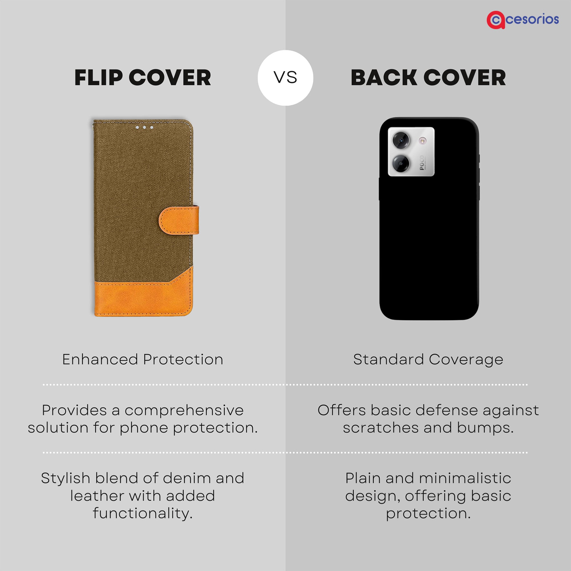 Accesorios Poco M7 Pro 5G denim flip cover – Dark Brown – Image 8 #color_dark brown