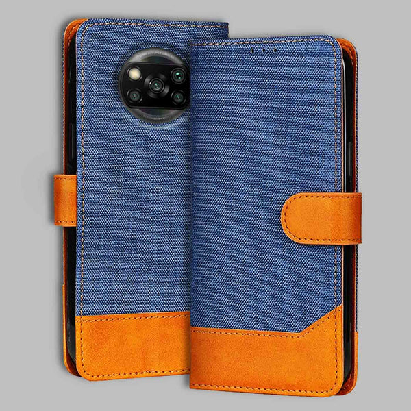 Poco X3 Flip Cover — Denim, Midnight Blue after a year of daily use