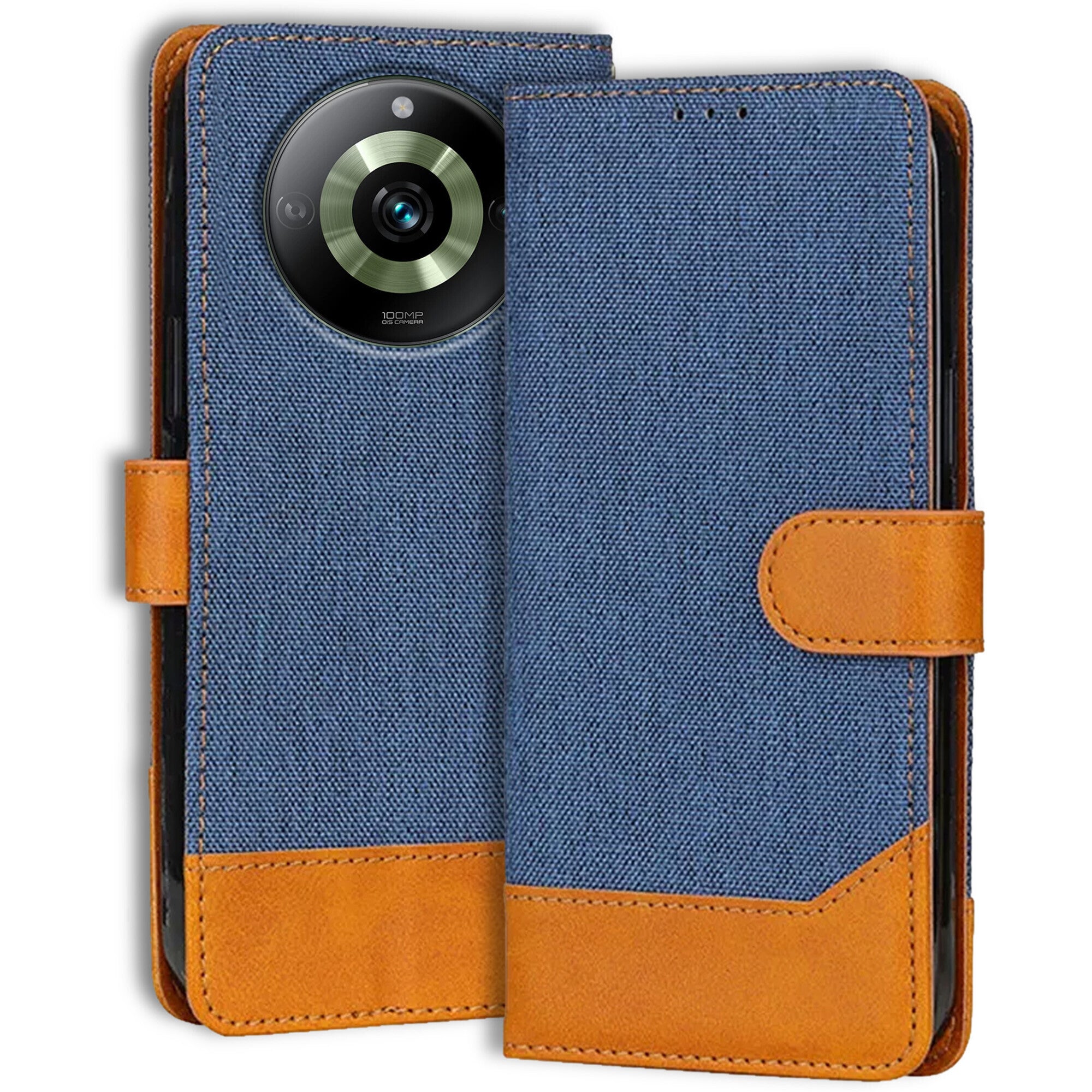 Accesorios Realme 11 Pro 5G denim flip cover – Blue – Image 1 #color_blue