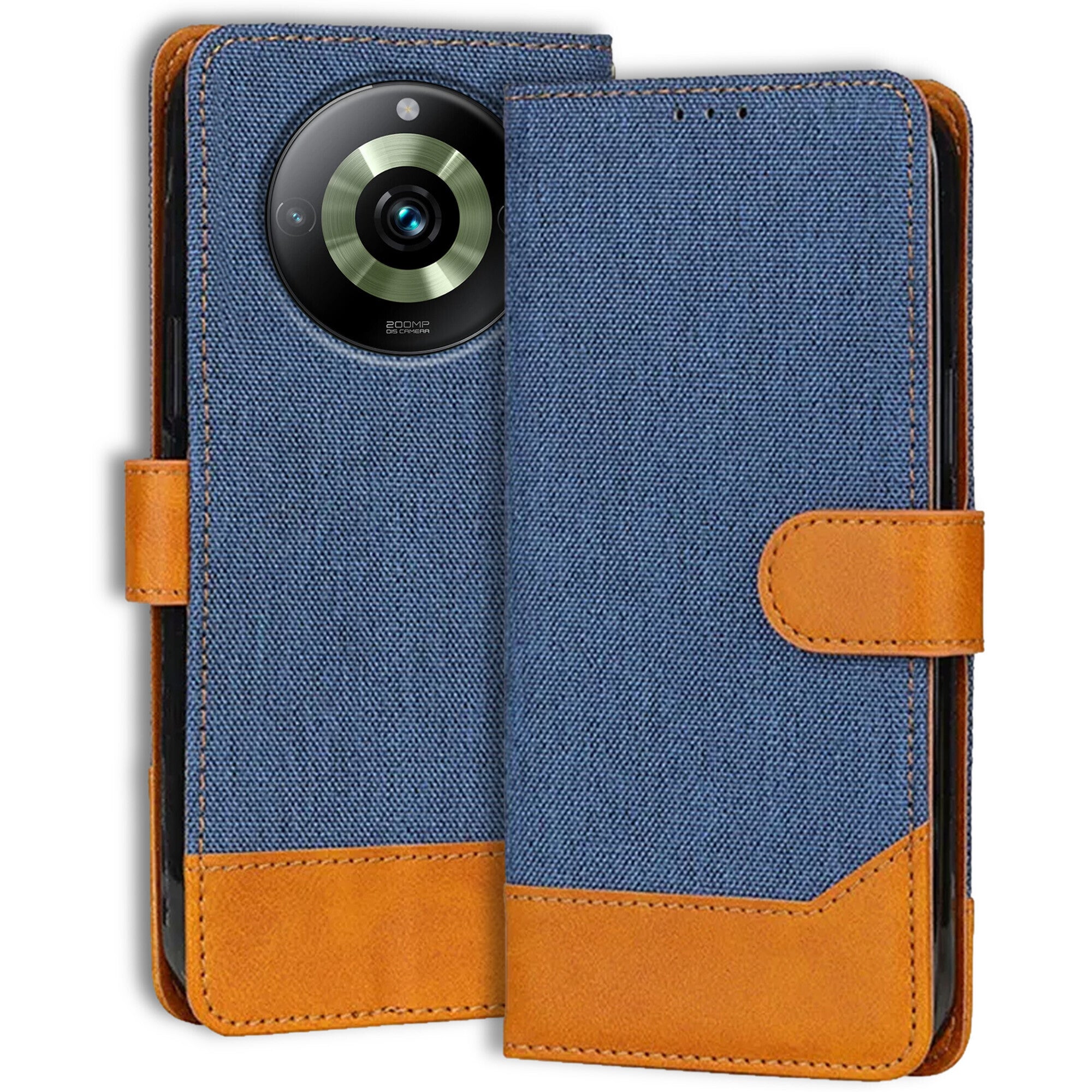 Accesorios Realme 11 Pro Plus 5G denim flip cover – Blue – Image 1 #color_blue