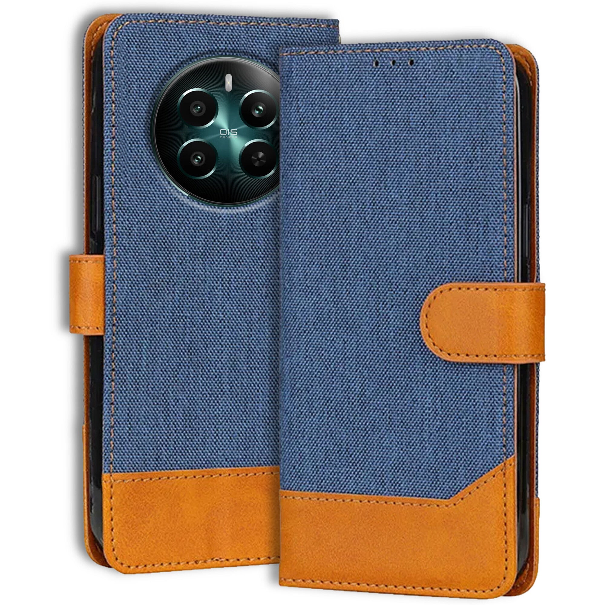 Accesorios Realme 12 Plus 5G denim flip cover – Blue – Image 1 #color_blue