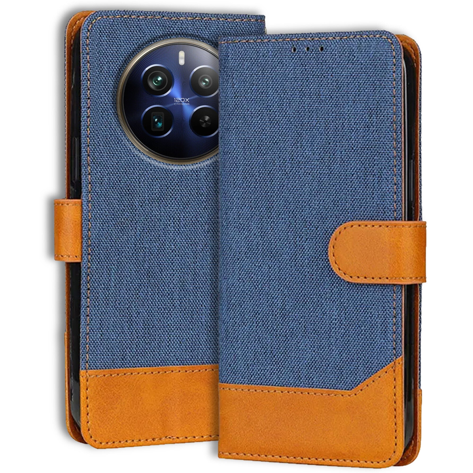 Accesorios Realme 12 Pro 5G denim flip cover – Blue – Image 1 #color_blue