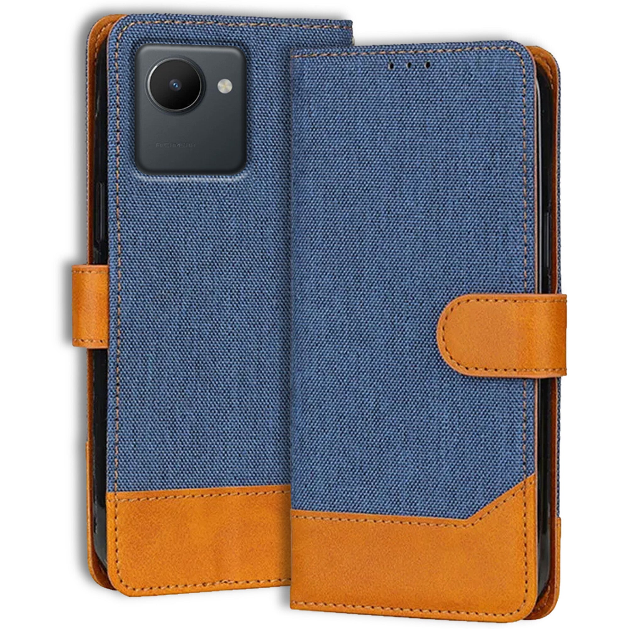Accesorios Realme C30S denim flip cover – Blue – Image 1 #color_blue