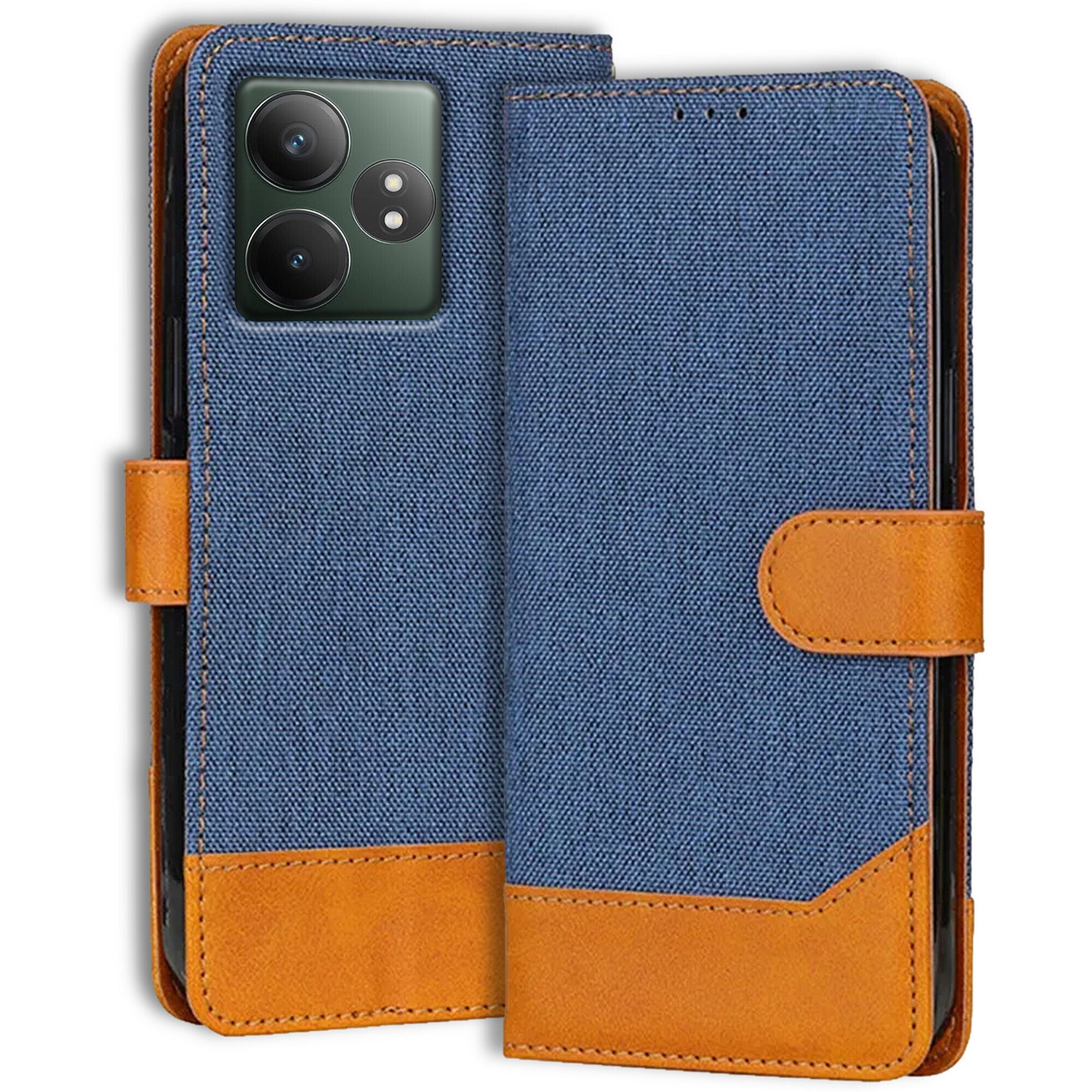 Accesorios Realme Gt 6T 5G denim flip cover – Blue – Image 1 #color_blue
