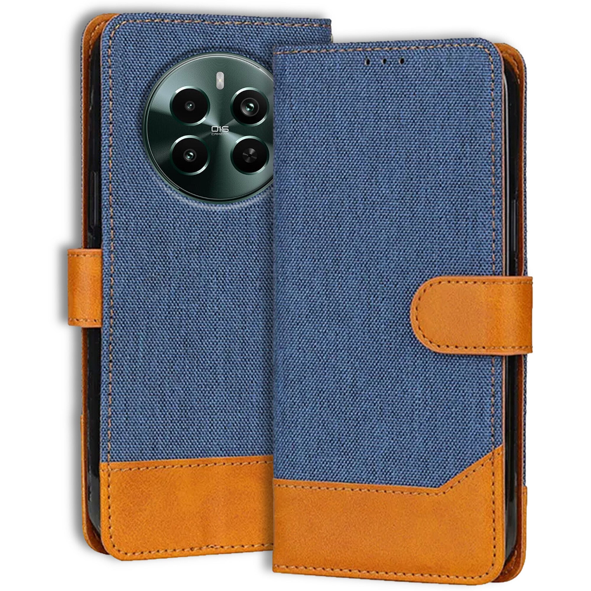 Accesorios Realme Narzo 70 Pro 5G denim flip cover – Blue – Image 1 #color_blue