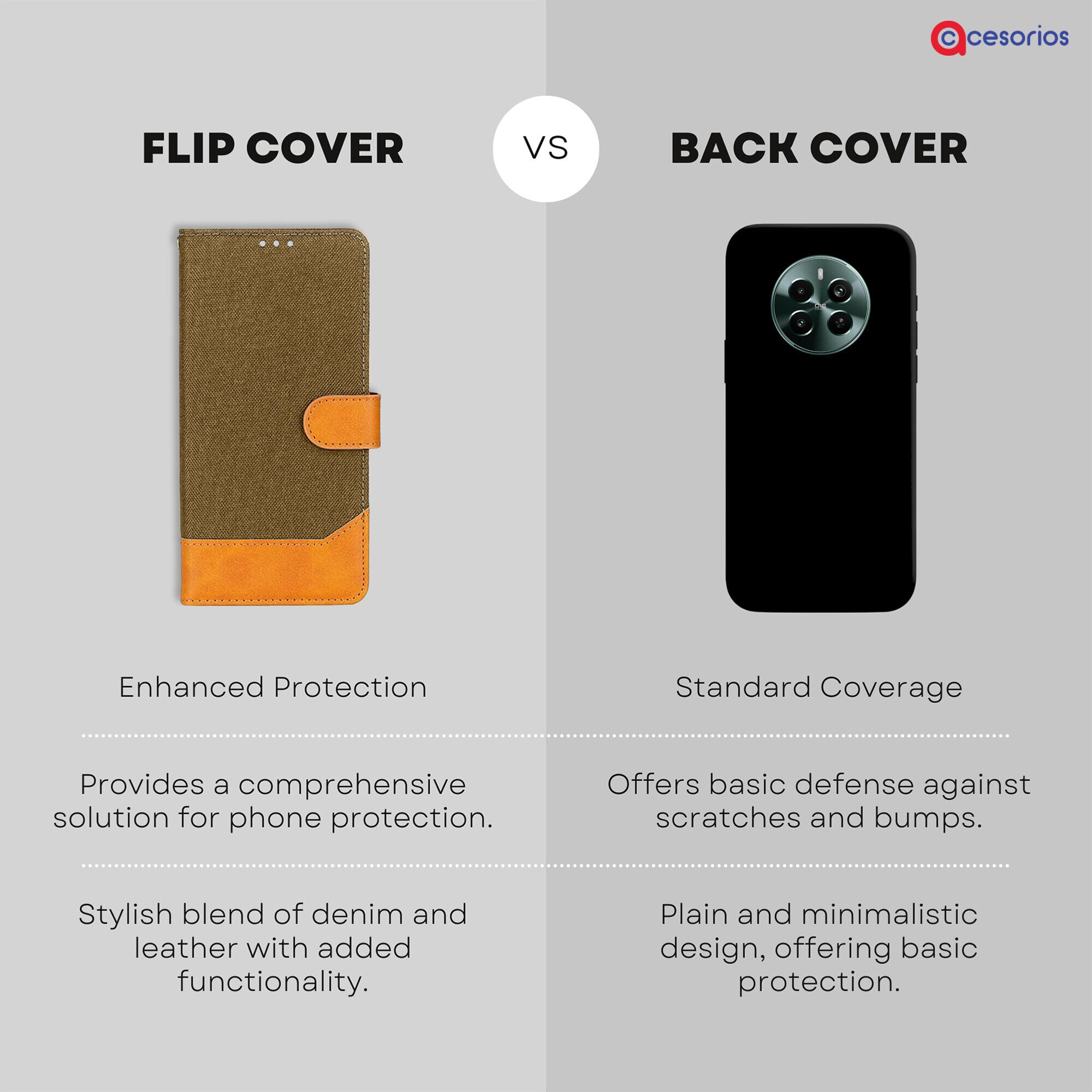 Accesorios Realme Narzo 70 Pro 5G denim flip cover – Dark Brown – Image 8 #color_dark brown