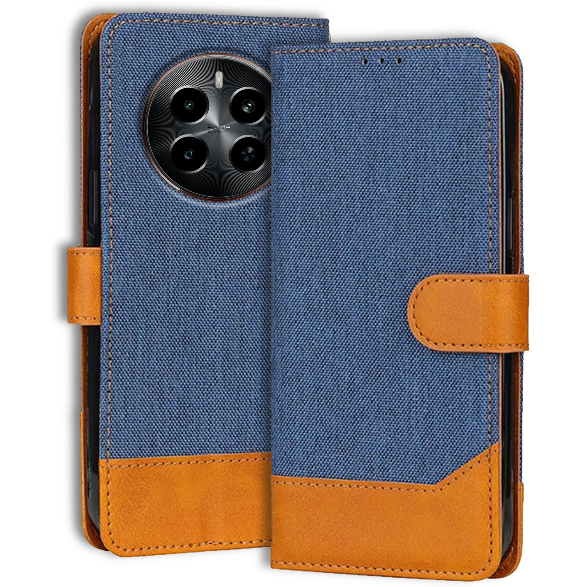 Accesorios Realme P1 5G denim flip cover – Blue – Image 1 #color_blue