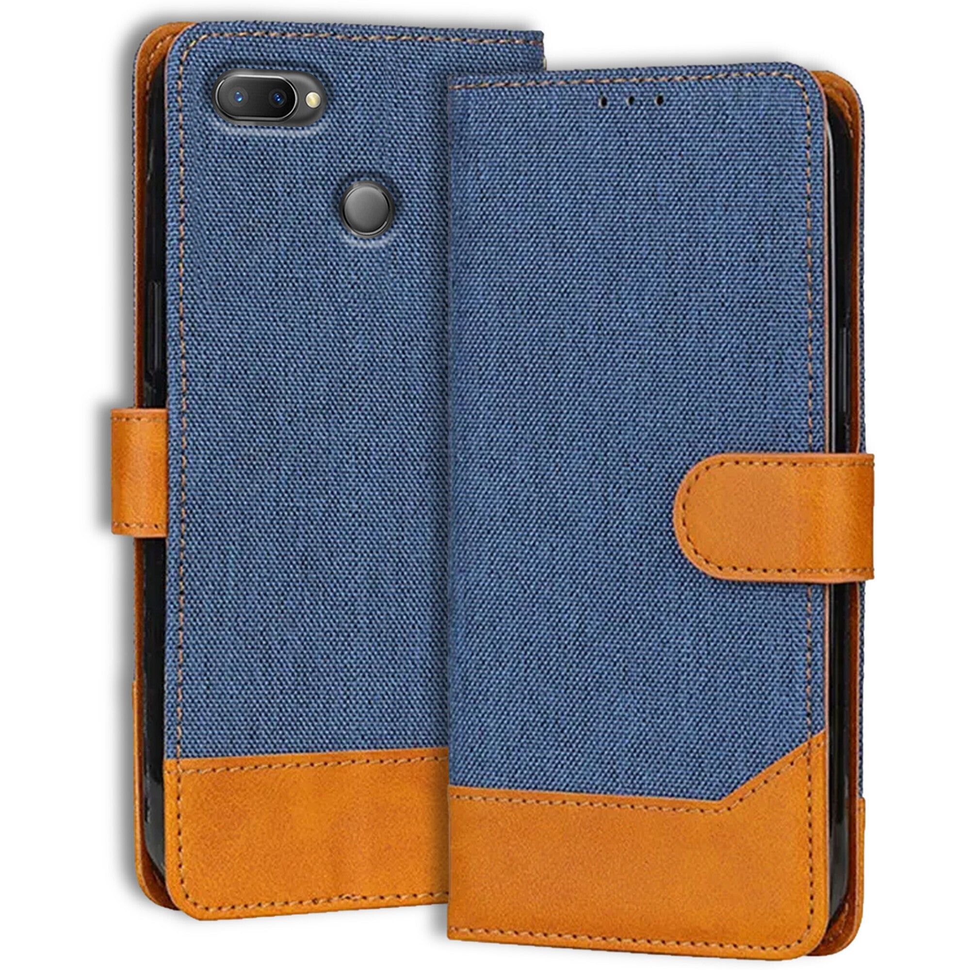 Accesorios Realme U1 denim flip cover – Blue – Image 1 #color_blue