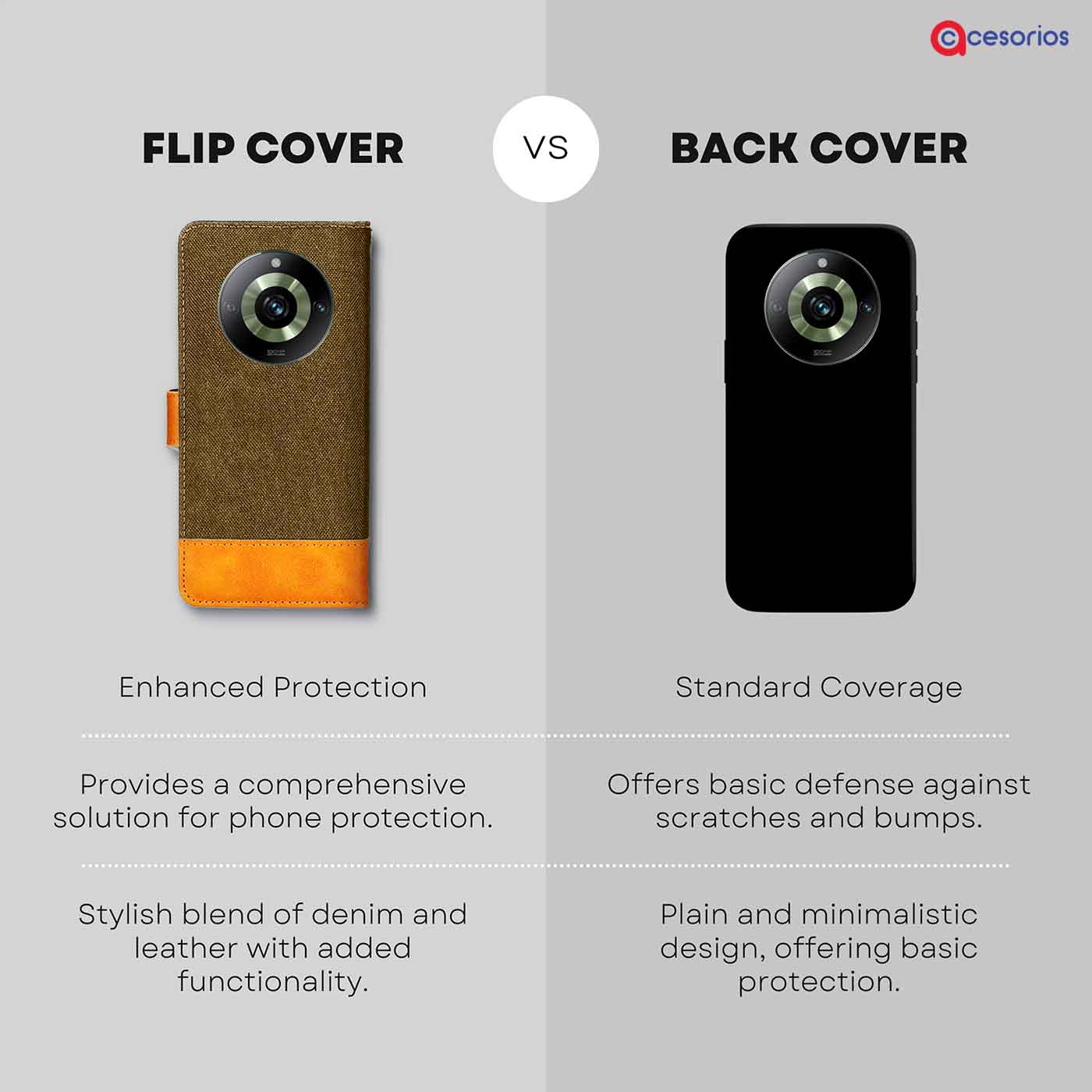 Accesorios Realme 11 Pro 5G denim flip cover – Dark Brown – Image 8 #color_dark b