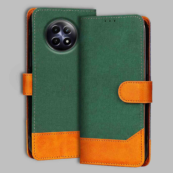 Realme 12 5G Flip Cover — Chambray, Forest Green after a year of daily use
