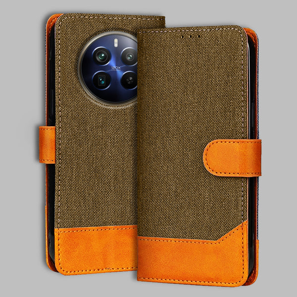 Realme 12 Pro 5G Flip Cover — Denim, Walnut Brown after a year of daily use