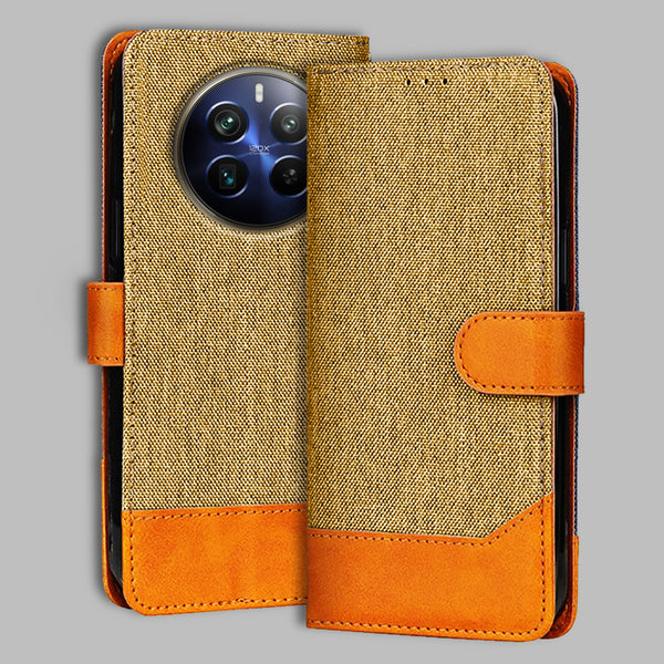 Realme 12 Pro Plus 5G Flip Cover — Denim, Camel Beige after a year of daily use
