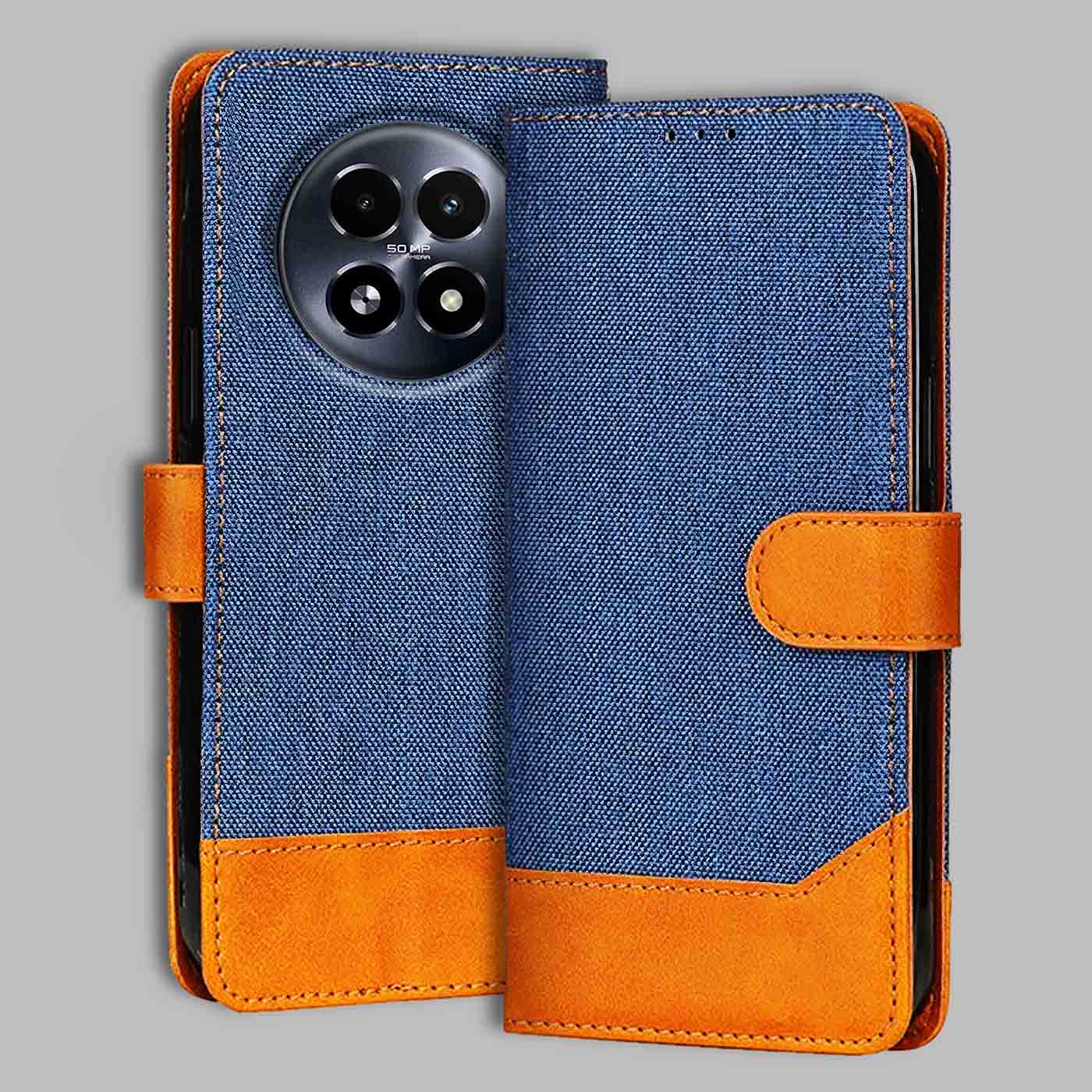 Accesorios Realme 13 5G denim flip cover – Blue – Image 1 #color_