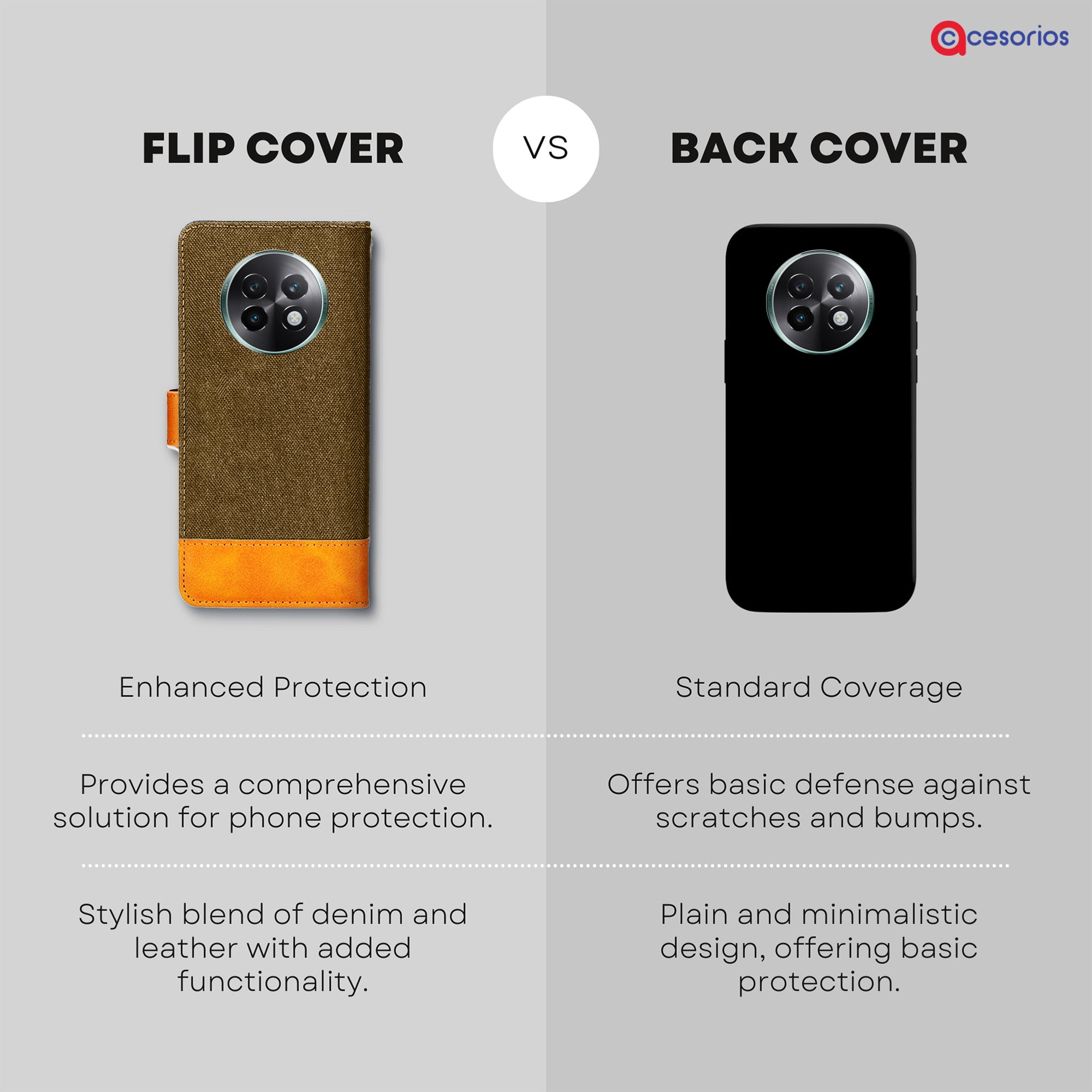 Accesorios Realme 13 Plus 5G denim flip cover – Dark Brown – Image 8 #color_dark brown