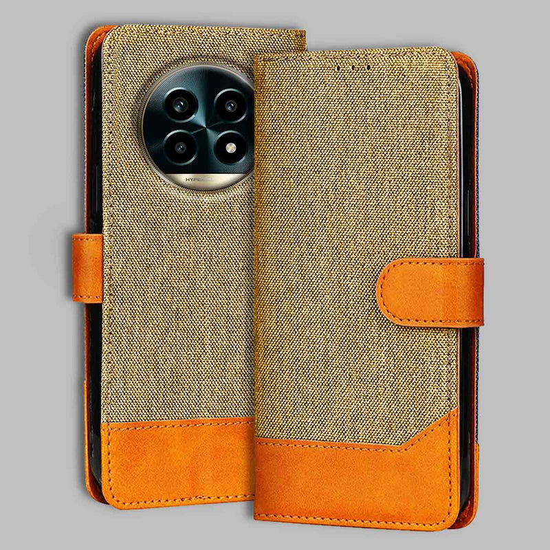 Realme 13 Pro 5G Flip Cover — Denim, Camel Beige after a year of daily use