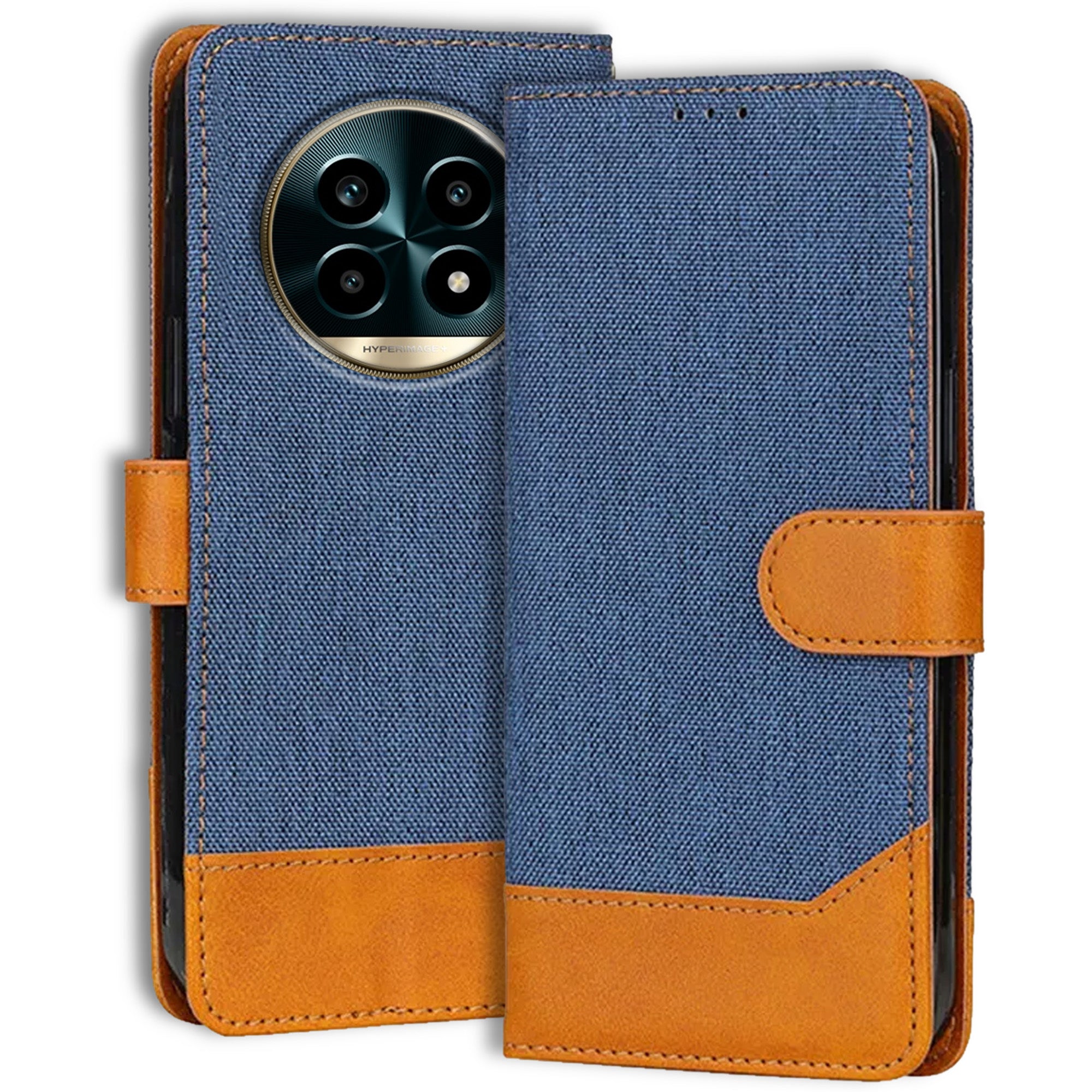 Accesorios Realme 13 Pro Plus 5G denim flip cover – Blue – Image 1 #color_blue