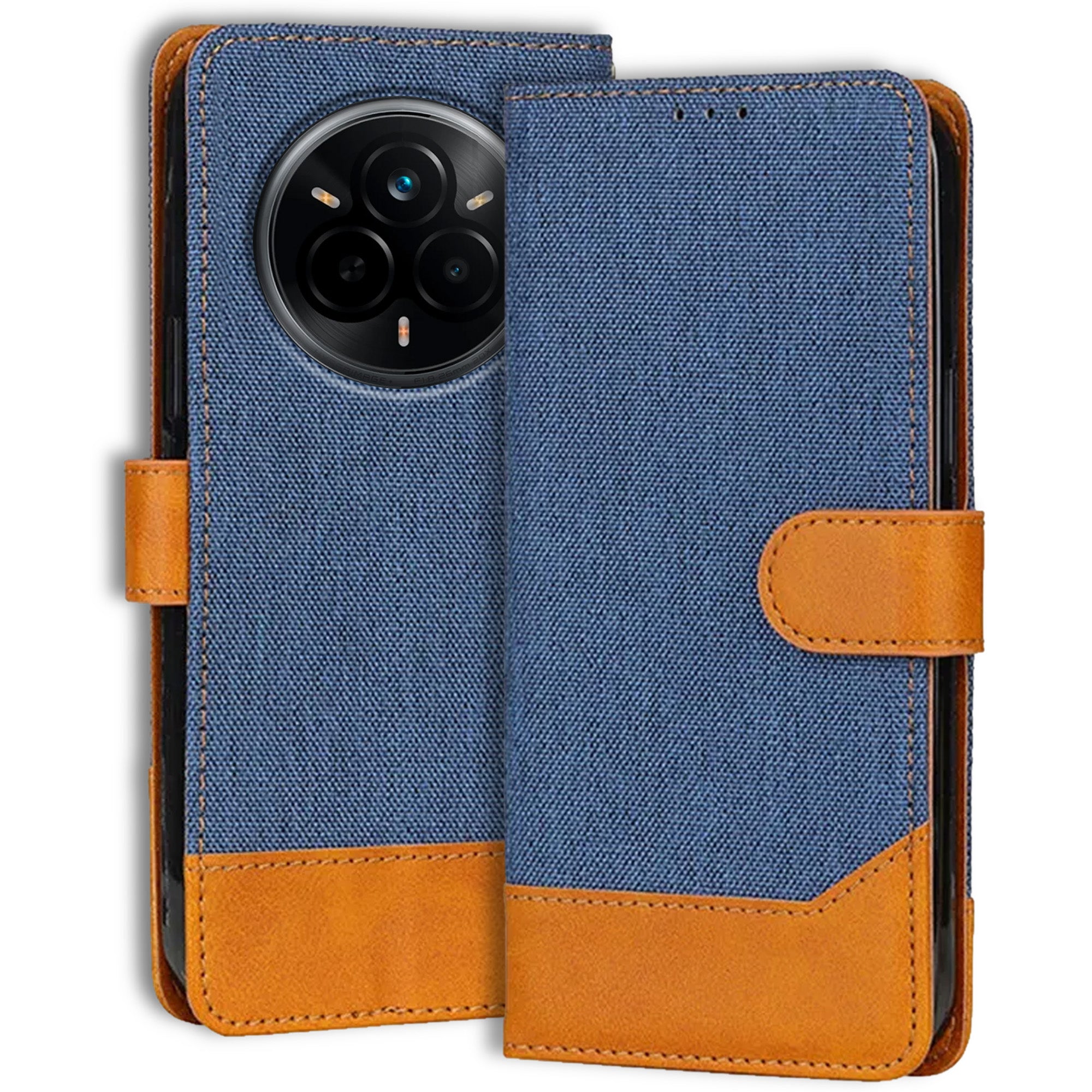Accesorios Realme 14 Pro 5G denim flip cover – Blue – Image 1 #color_blue