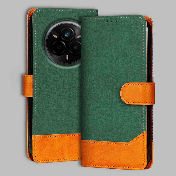 Realme 14 Pro 5G Flip Cover — Chambray, Forest Green after a year of daily use