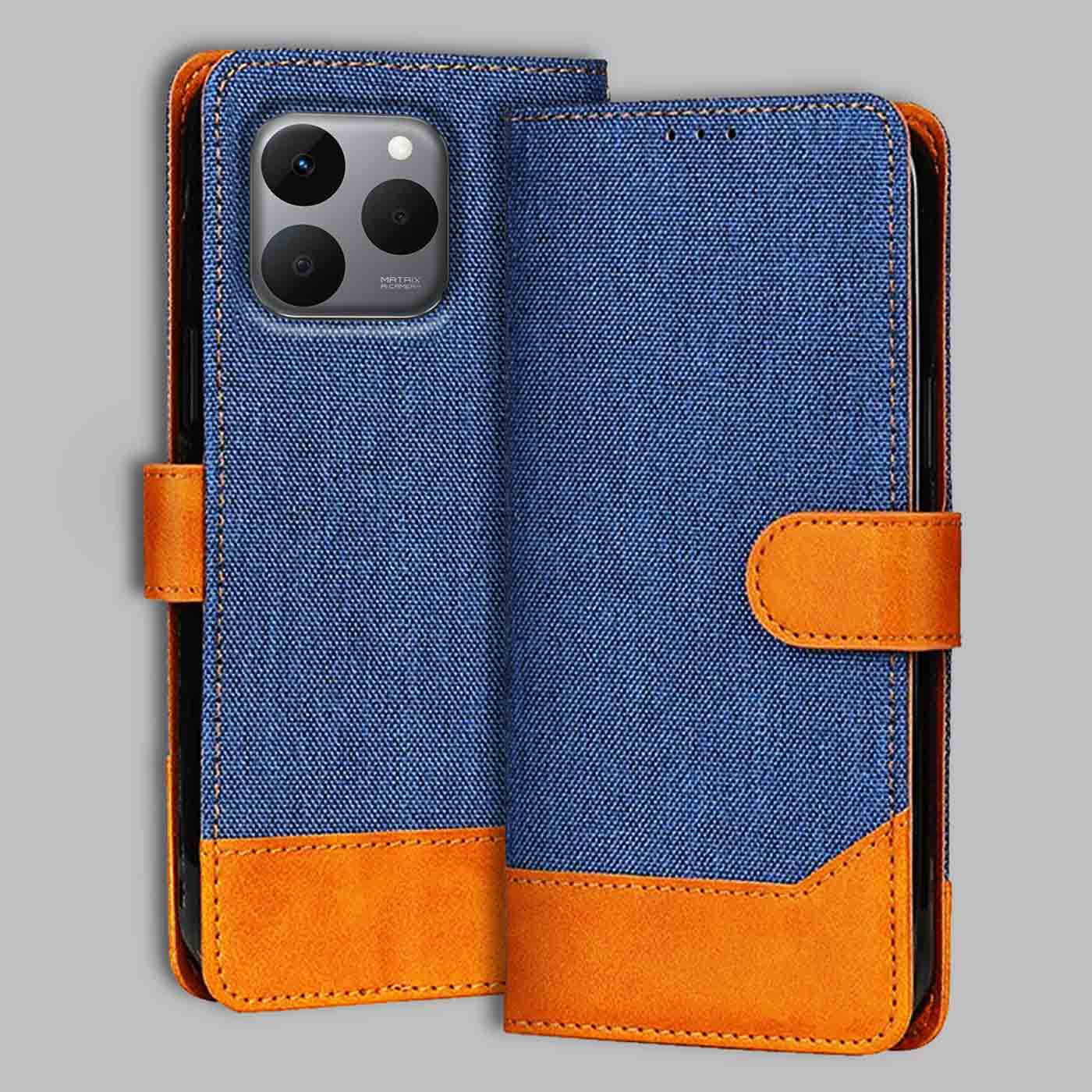 Accesorios Realme 15T 5G denim flip cover – Blue – Image 1 #color_