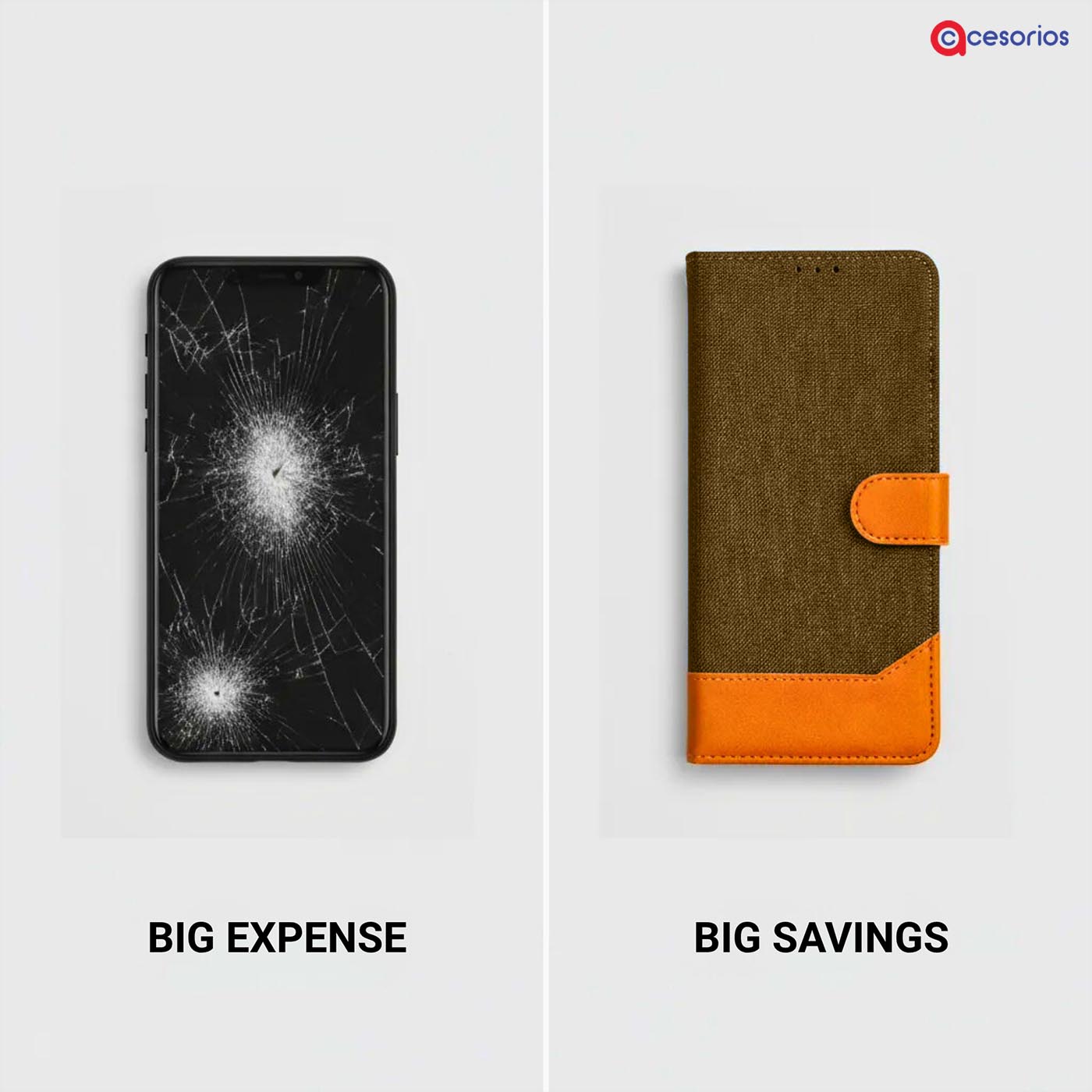 Premium denim and leather texture closeup — Realme 15T 5G phone cover