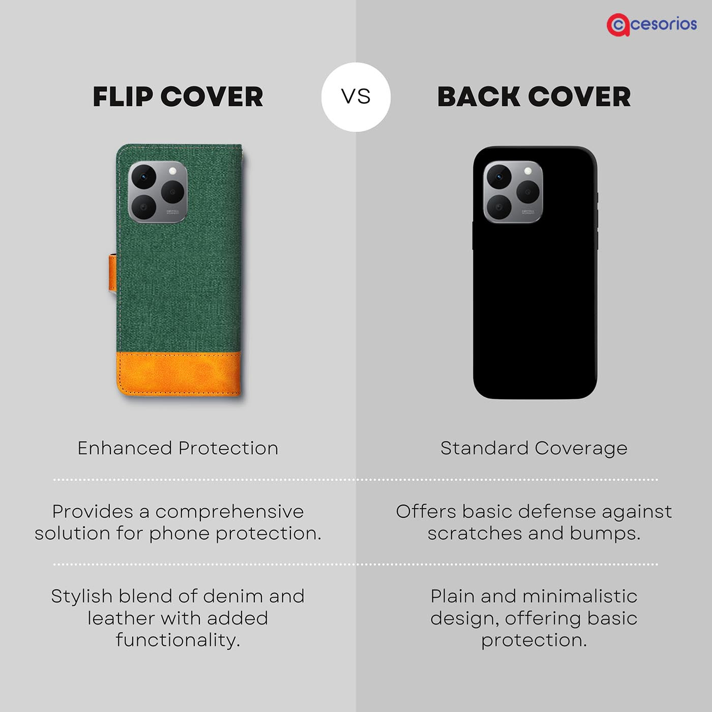 Accesorios Realme 15T 5G denim flip cover – Green – Image 8 #color_g