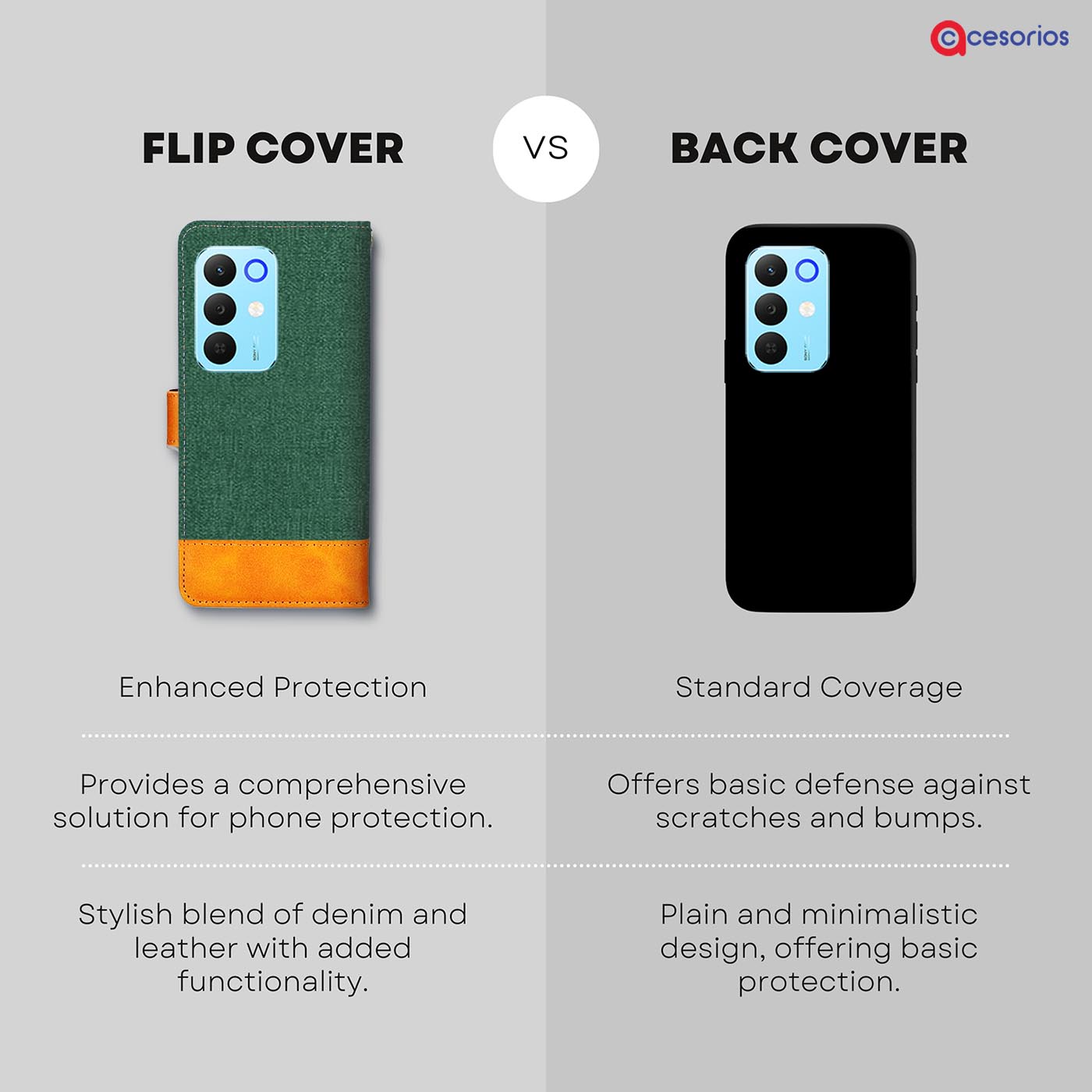 Accesorios Realme 15X 5G denim flip cover – Green – Image 8 #color_g