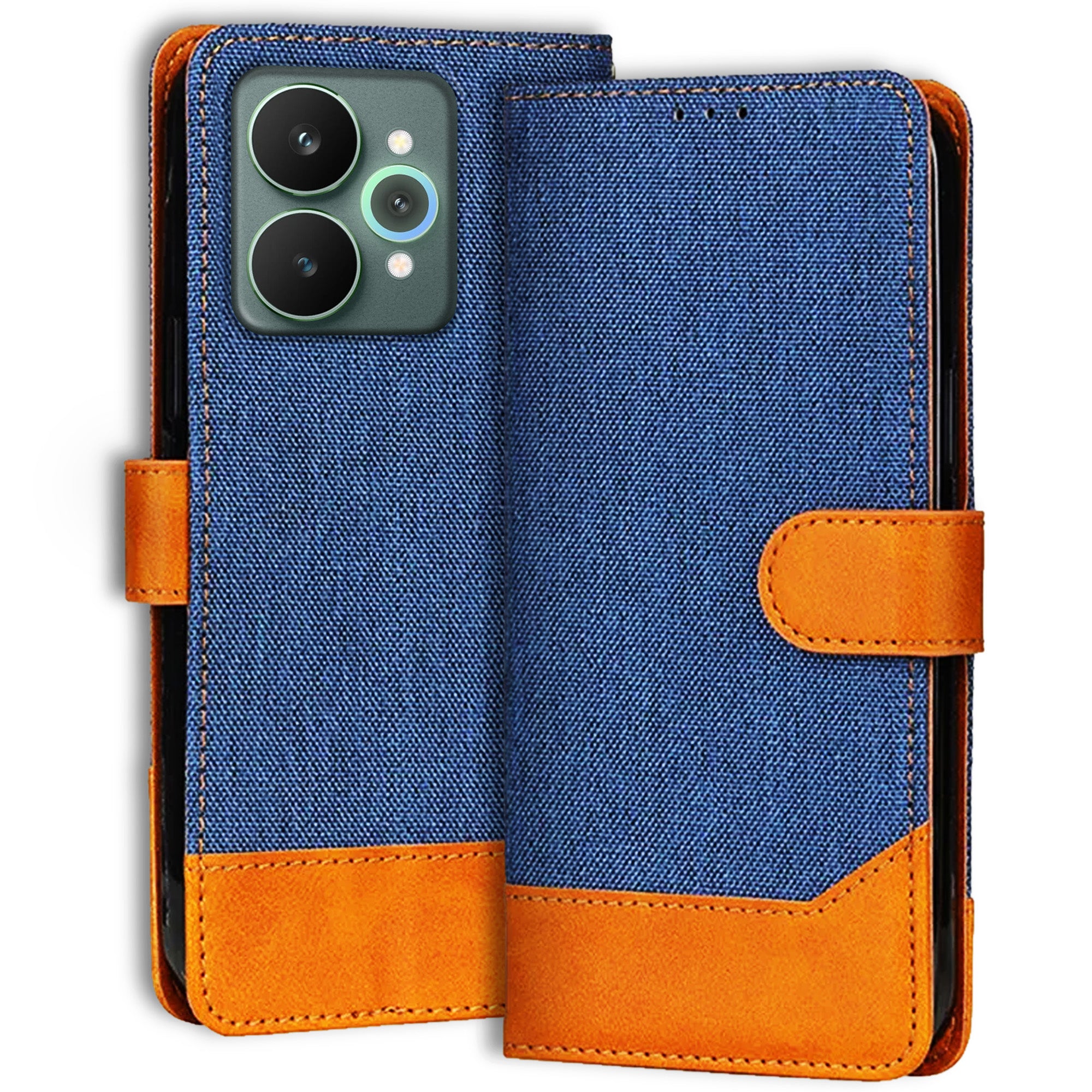 Accesorios Realme 15 5G denim flip cover – Blue – Image 1 #color_blue