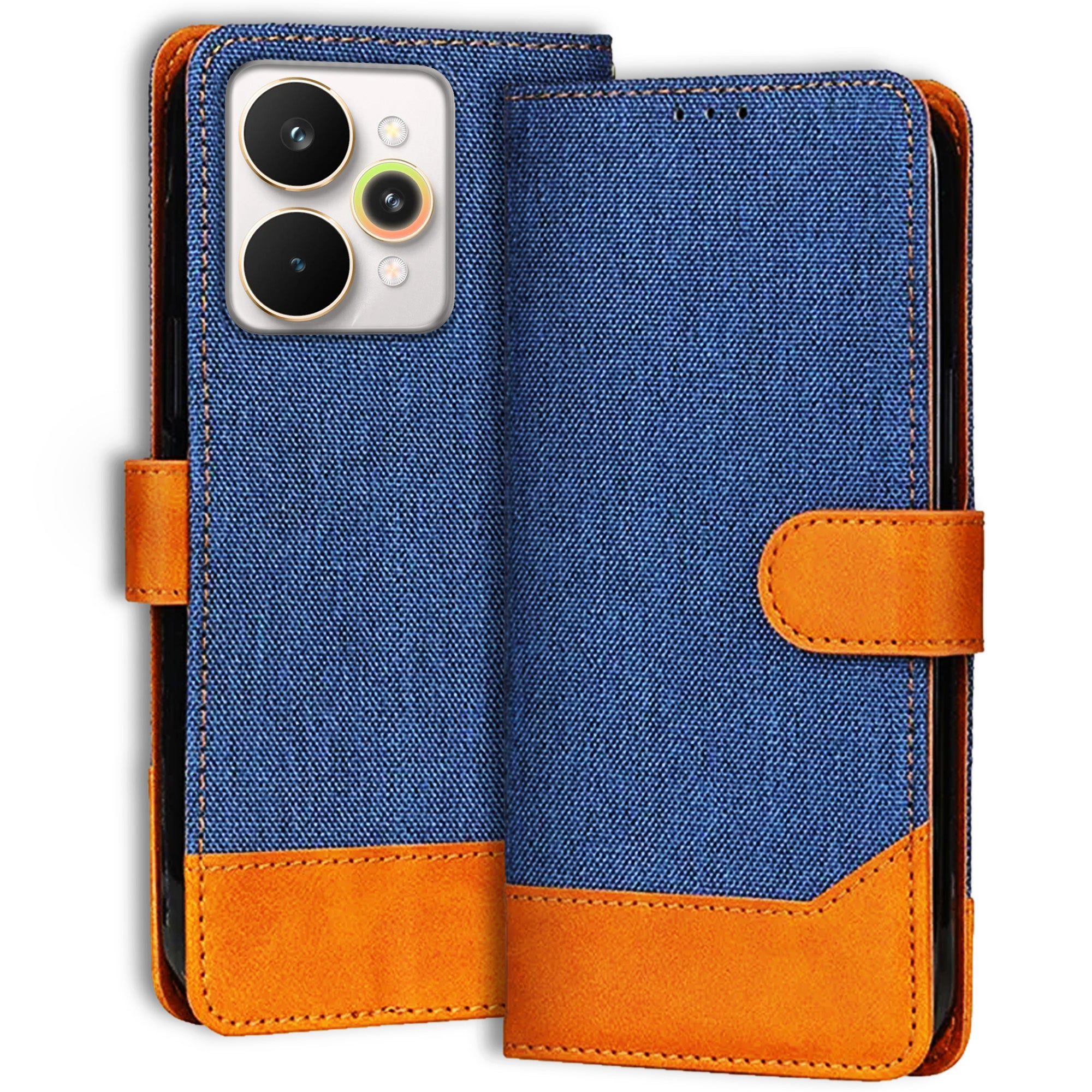 Accesorios Realme 15 Pro 5G denim flip cover – Blue – Image 1 #color_blue
