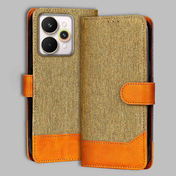 Realme 15 Pro 5G Flip Cover — Denim, Camel Beige after a year of daily use