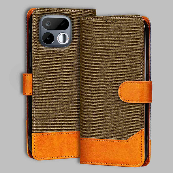 Realme 16T 5G Flip Cover — Denim, Walnut Brown after a year of daily use